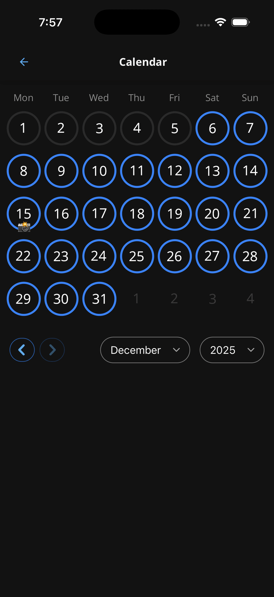 Calendar Example